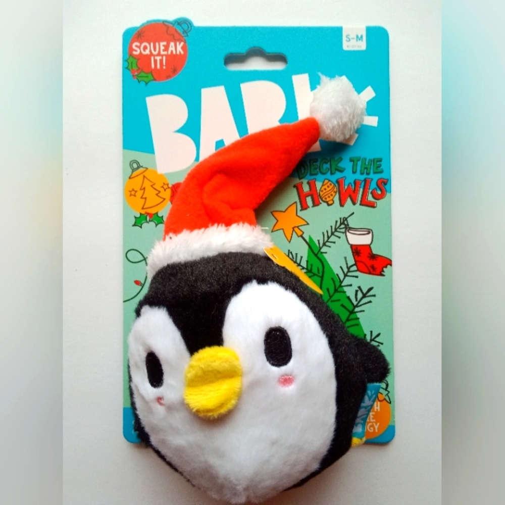 NWT Bark box "NORTH POLE PENGY". S-M Dog toy.